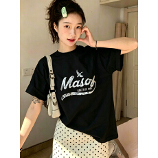 批发官图 21支纯棉-210克 后包领 夏装韩系短袖T恤女<b class='q'>韩版</b>宽松<b class='q'>大码</b>印花