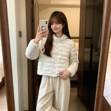 批发大毛领气质翻领收腰显瘦小个子减龄棉服外套女加厚保暖宽松大码潮