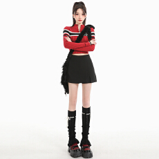 批发秋冬灰色开叉半身裙女高腰包臀裙显瘦a字裙一步裙<b class='q'>西装</b>短裙