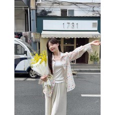 批发彩色波点衬衫女薄款长袖法式休闲高级设计感小众上衣春<b class='q'>夏</b>新款