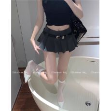 批发TR纬弹半身裙女夏季迷你<b class='q'>百褶</b>裙辣妹超<b class='q'>短裙</b>jk裙小个子裙子