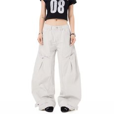 批发2025新款高腰工装裤女宽松显瘦弯刀裤子薄款直筒登山速干冲锋裤夏