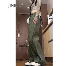 批发小牛津防水冲锋裤男女夏季透气网排扣设计速干裤户外休闲工装裤