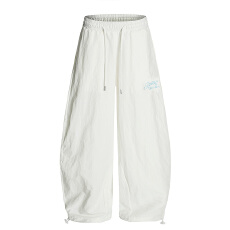 批发塔丝隆加密原版做法弯刀休闲裤女2025夏宽松bf美式潮牌拖地长裤