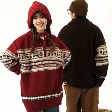 气质原宿潮流时尚日系ins文艺流行简约百搭新款原版鹿毛绒毛衣