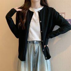 批发早春毛衣外套女士<b class='q'>短款</b>春装2026年新款爆款春季圆领春秋针织衫<b class='q'>开衫</b>