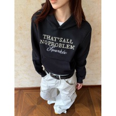 批发280克钉珠刺绣美式上上签复古连帽<b class='q'>卫衣</b>男女春秋季慵懒宽松上衣