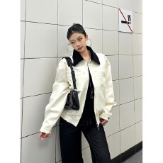 批发网图 秋季复合工装外套 白色 M到2XL