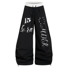 批发塔丝隆速干面料工艺印花宽松阔腿爵士舞弯<b class='q'>裤</b>街舞<b class='q'>嘻哈</b>休闲<b class='q'>裤</b>男女