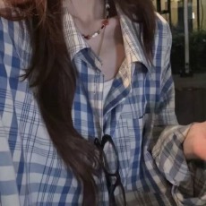 批发气质美式高街潮流<b class='q'>女装</b>长袖T恤格子衬衫上衣<b class='q'>外套</b>新款2026春季时尚