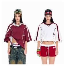 批发凉感速干短袖<b class='q'>t</b><b class='q'>恤</b>男女款夏季美式复古功能性棒球半袖美式休闲百搭