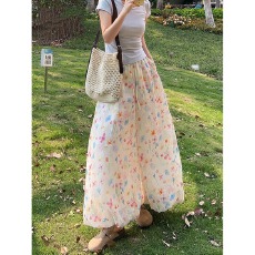 批发彩色花苞<b class='q'>裙裤</b><b class='q'>女</b>春夏2026新款高腰宽松九分薄款阔腿灯笼裤