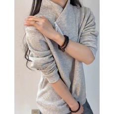 批发华棉复贝贝绒美式斜拉链加绒卫衣男女<b class='q'>秋冬</b>立领长袖t恤内搭上衣