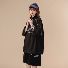 批发华夫格套装美式狮城polo衫短袖t恤夏宽松休闲短裤<b class='q'>运动服</b>两件套