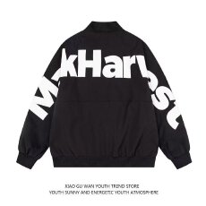 批发潮牌前卫棒球领夹克女男春秋季高级感刺绣上衣新款潮流百搭外套