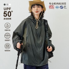 批发防晒服UPF50+薄款透气网眼设计防紫外线连帽防晒衣外套