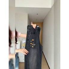 批发2026春季美式水洗阔腿牛仔裤男女新款宽松休闲直筒黑色牛仔<b class='q'>长裤</b>子