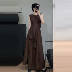 批发法式巨好看<b class='q'>无袖</b>背心连衣<b class='q'>裙</b>女夏季2025新款高级感气质收腰显瘦长<b class='q'>裙</b>