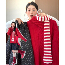 批发韩系休闲穿搭毛衣套装连衣裙子女秋冬季2026新款宽松巨好看两件套