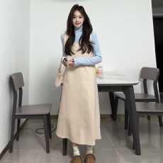 批发法式千金风<b class='q'>背心</b>连衣裙子女2026巨好看冬装一整套装<b class='q'>长裙</b>过新年战袍