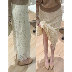 批发巨好看<b class='q'>百搭</b>重工蕾丝半身裙女2026春季新款高级感独特漂亮鱼尾裙子