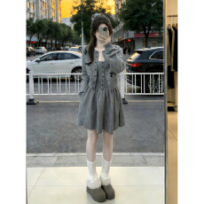 批发慵懒小狗提花减龄刺绣针织开<b class='q'>衫</b>2026新款韩系修身吊带连衣裙两件套