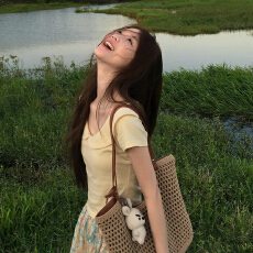 批发法式漂亮小套装娃娃领连衣裙子女2026早春短袖上衣碎花半身裙套装