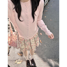 批发<b class='q'>粉色</b>碎花套装<b class='q'>连衣裙</b>子女春季2026新款法式气质韩系小个子一整套夏