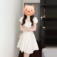 批发法式白色v领泡泡袖连衣裙女夏季2026新款温柔风小个子收腰短裙子