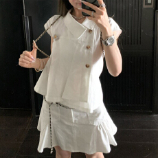 批发法式白色<b class='q'>连衣</b>裙子两件套女夏2026超火韩系巨好看穿搭一整套<b class='q'>装</b><b class='q'>裙裤</b>
