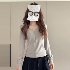 批发纯欲风拉链连帽长袖<b class='q'>卫衣</b>女2026新款秋季蕾丝拼接假两件<b class='q'>圆领</b>上衣潮