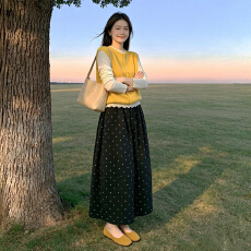 批发秋季一整套穿搭高级感2026新款小香风微胖减龄独特绝美三件套裙子