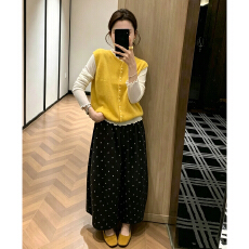 批发秋季一整套穿搭高级感2026新款小香风微胖减龄独特绝美三件套裙子
