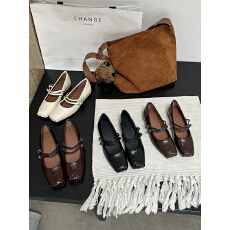 批发内增高方头玛丽珍单鞋女鞋子2026新款春秋季配裙子黑色百搭通勤鞋