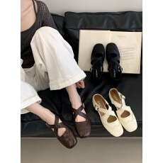 平底单鞋女2026新款四级配裙子芭蕾玛丽珍单鞋小皮鞋博肯鞋豆豆鞋
