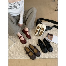 批发JIAMANNI日系方头浅口芭蕾舞单鞋女鞋2026年春<b class='q'>秋</b>款玛丽珍鞋女单鞋