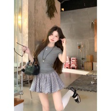 批发韩系花苞蓬蓬短<b class='q'>裤</b>女夏季2025<b class='q'>新款</b>爆款小个子黑色高腰阔腿休闲<b class='q'>裤</b>子