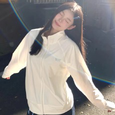 批发韩系白色立领防晒衣外套女夏季2026新款轻薄防紫外线凉感防晒开衫
