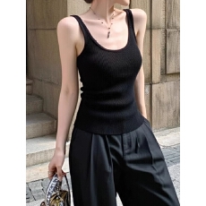 批发针织吊带小背心2026春夏季新款<b class='q'>女士</b><b class='q'>西装</b>内搭方领外穿无袖打底上衣
