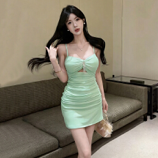 批发实拍新款性感修身显瘦包臀打底网纱<b class='q'>连衣裙</b>