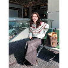 批发实价不减【绵羊绒三根花纹毛衣外套女厚款撞色提花拉链针织衫上衣