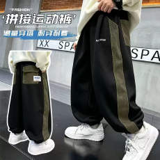 批发2026秋冬新款痞帅儿童装秋季韩范休闲卫裤大童秋装运动裤子潮