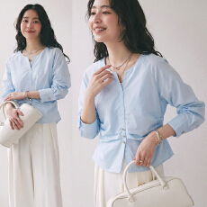 批发实拍 大量货 新款V领简约OL白领<b class='q'>职业</b>显瘦女<b class='q'>衬衣</b> 时尚长袖薄<b class='q'>衬衫</b>