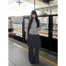 批发设计感复古气质拉链短款外套高级百搭<b class='q'>显瘦</b>连帽 早秋新款 高级感