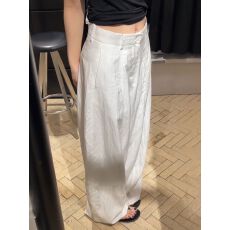 批发松弛感白色工装阔腿裤女<b class='q'>夏</b>季时尚百搭高腰显瘦休闲拖地长