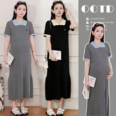 新品现现~2026夏季新款韩版时尚重工刺绣麻花设计显瘦减龄连衣裙