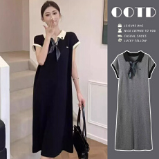 现现~2026孕妇装夏季新品时尚针织大码孕妇连衣裙休闲懒人孕妇裙