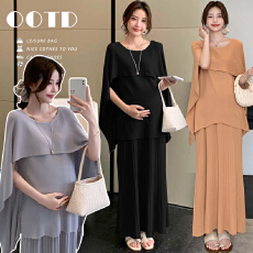 批发实拍现~孕妇新款夏季高级小众好看披肩斗篷款气质显瘦<b class='q'>百搭</b>套装
