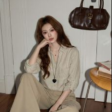 批发已出货 设计感老钱风长袖衬衫宽松休闲慵懒上衣