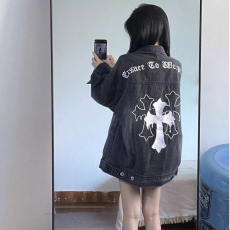 批发美式高街牛仔外套女秋款外穿2025新款<b class='q'>街头</b>嘻哈宽松百搭显瘦夹克